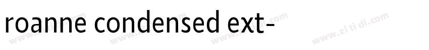 roanne condensed ext字体转换